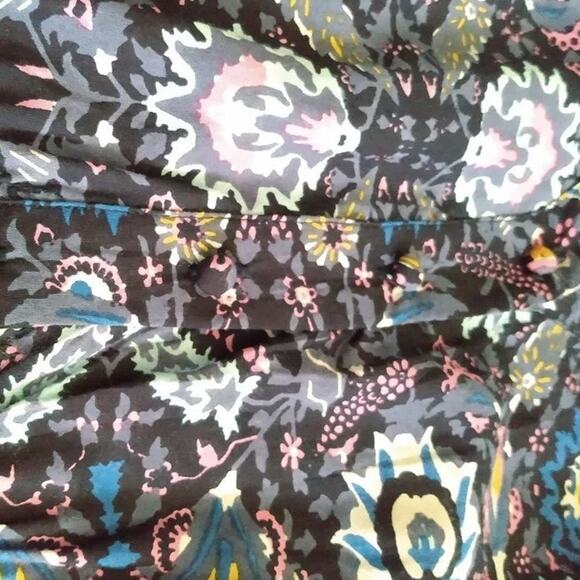 Lucky Brand Florence Border Print Dress Navy Blue Size XS NWT - Picture 5 of 12